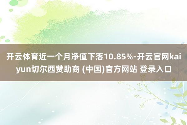开云体育近一个月净值下落10.85%-开云官网kaiyun切尔西赞助商 (中国)官方网站 登录入口