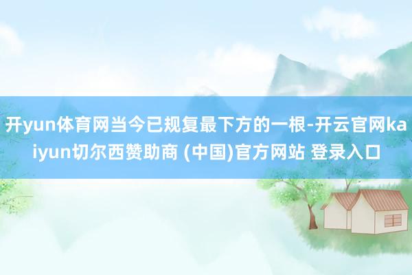 开yun体育网当今已规复最下方的一根-开云官网kaiyun切尔西赞助商 (中国)官方网站 登录入口