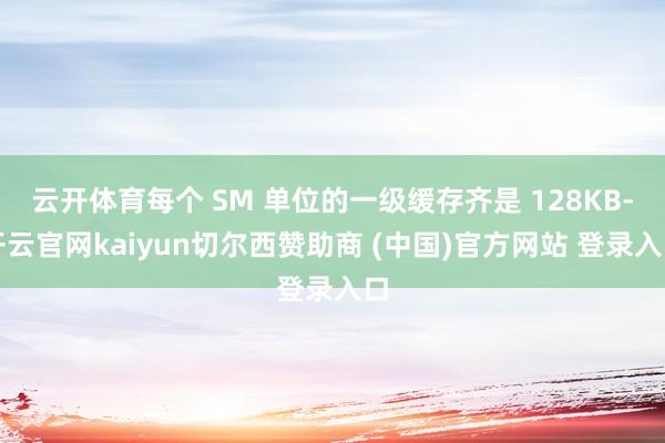 云开体育每个 SM 单位的一级缓存齐是 128KB-开云官网kaiyun切尔西赞助商 (中国)官方网站 登录入口