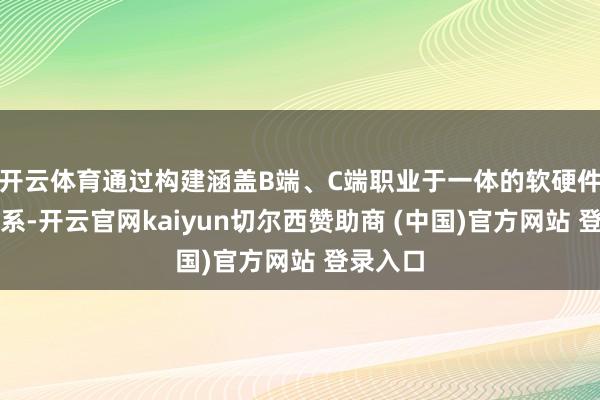 开云体育通过构建涵盖B端、C端职业于一体的软硬件职业体系-开云官网kaiyun切尔西赞助商 (中国)官方网站 登录入口