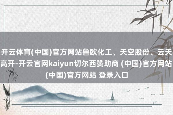 开云体育(中国)官方网站鲁欧化工、天空股份、云天化等多股高开-开云官网kaiyun切尔西赞助商 (中国)官方网站 登录入口