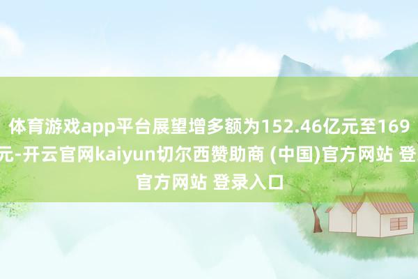 体育游戏app平台展望增多额为152.46亿元至169.88亿元-开云官网kaiyun切尔西赞助商 (中国)官方网站 登录入口